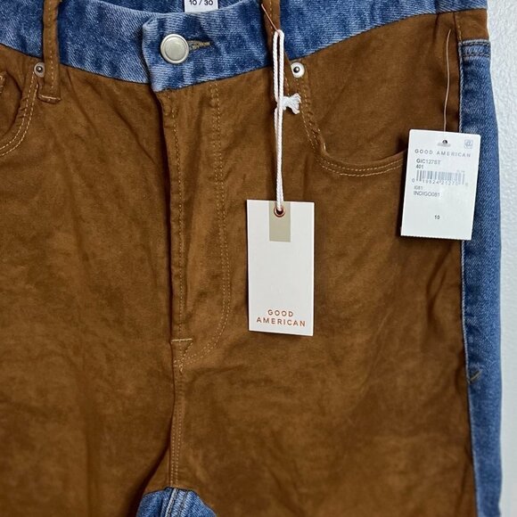 GOOD AMERICAN Good Icon Suede mixing indigo Size 10/30 - Picture 6 of 15